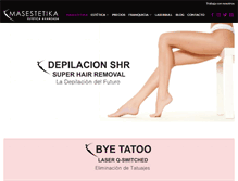 Tablet Screenshot of masestetika.com